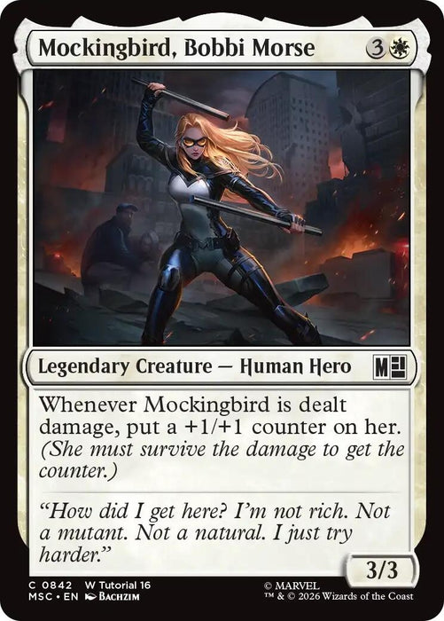 Image for Mockingbird, Bobbi Morse (0842) (842) [Commander: Marvel Super Heroes] - Magic: The Gathering