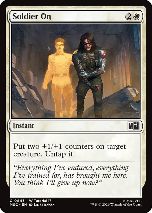 Image for Soldier On (0843) (843) [Commander: Marvel Super Heroes] - Magic: The Gathering