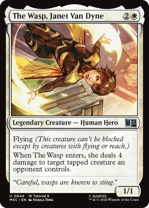 Image for The Wasp, Janet Van Dyne (0844) (844) [Commander: Marvel Super Heroes] - Magic: The Gathering