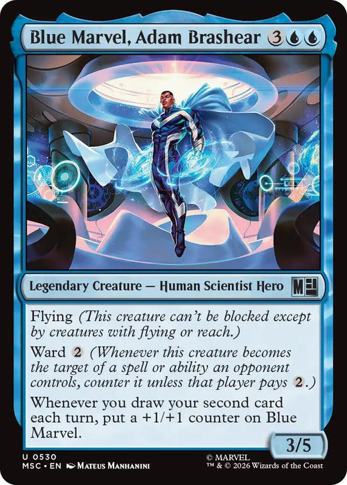 Image for Blue Marvel, Adam Brashear (530) [Commander: Marvel Super Heroes] - Magic: The Gathering