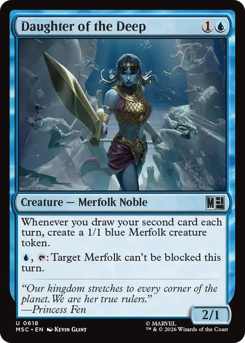 Image for Daughter of the Deep (618) [Commander: Marvel Super Heroes] - Magic: The Gathering