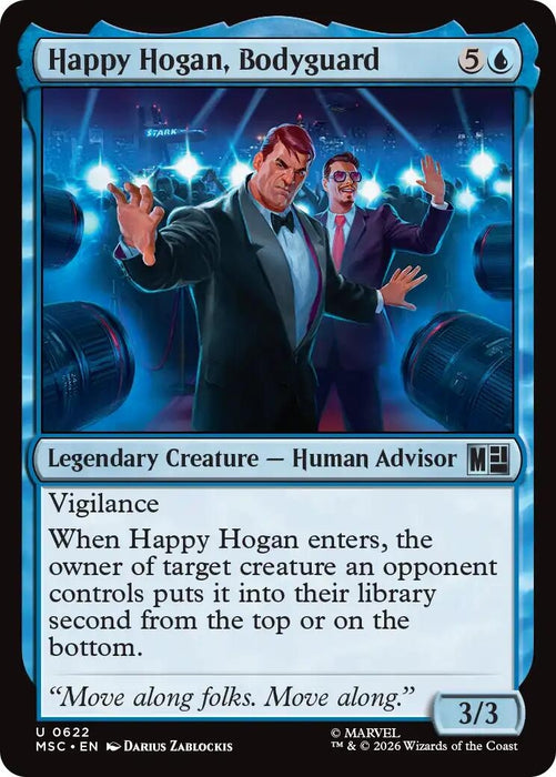 Image for Happy Hogan, Bodyguard (622) [Commander: Marvel Super Heroes] - Magic: The Gathering