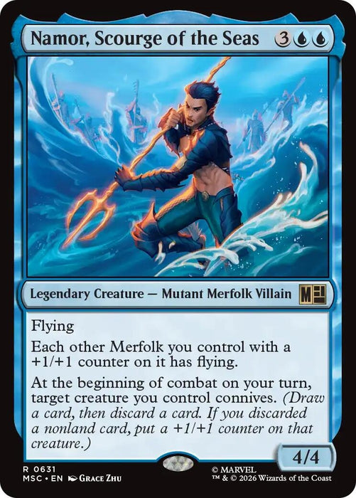 Image for Namor, Scourge of the Seas (631) [Commander: Marvel Super Heroes] - Magic: The Gathering