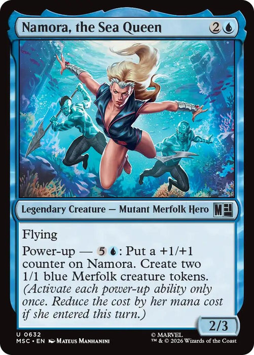 Image for Namora, the Sea Queen (632) [Commander: Marvel Super Heroes] - Magic: The Gathering