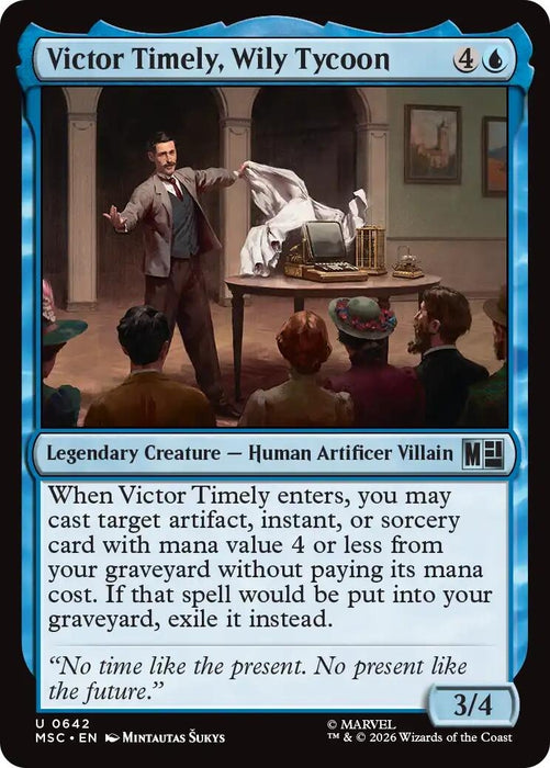 Image for Victor Timely, Wily Tycoon (642) [Commander: Marvel Super Heroes] - Magic: The Gathering