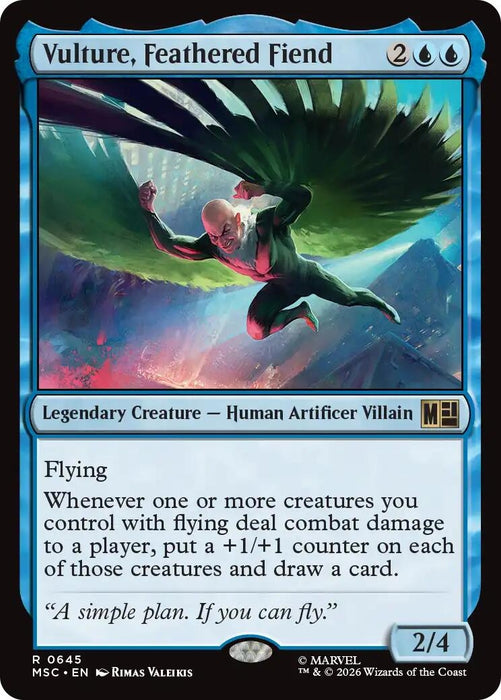 Image for Vulture, Feathered Fiend (645) [Commander: Marvel Super Heroes] - Magic: The Gathering