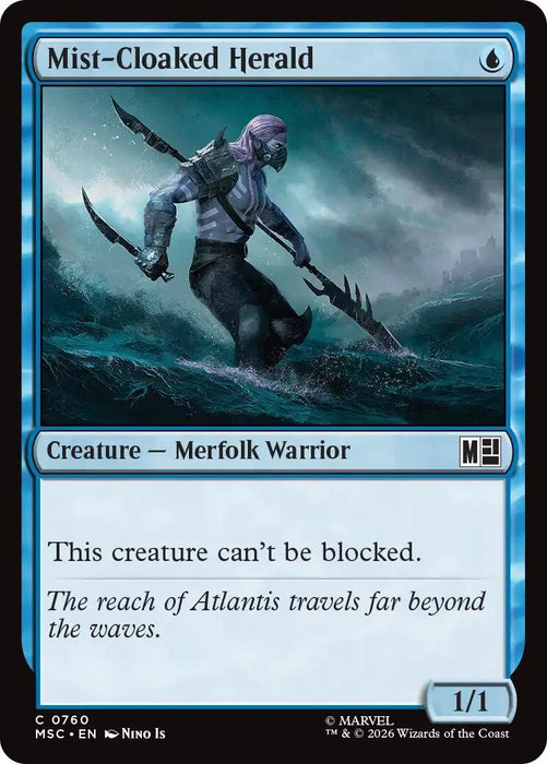 Image for Mist-Cloaked Herald (760) [Commander: Marvel Super Heroes] - Magic: The Gathering