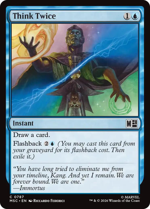 Image for Think Twice (787) [Commander: Marvel Super Heroes] - Magic: The Gathering