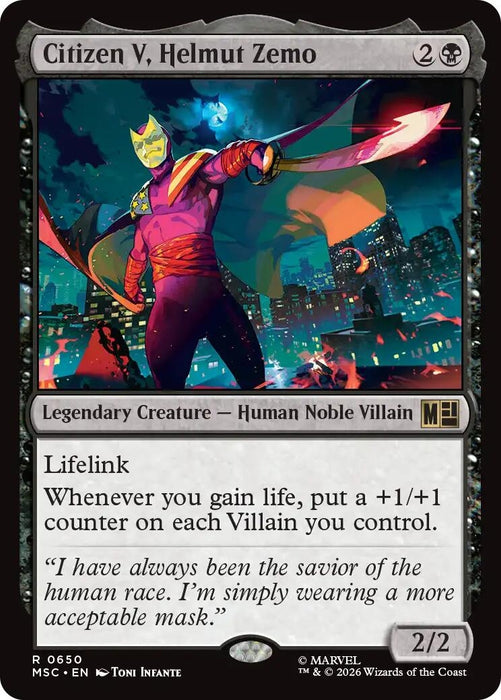 Image for Citizen V, Helmut Zemo (650) [Commander: Marvel Super Heroes] - Magic: The Gathering