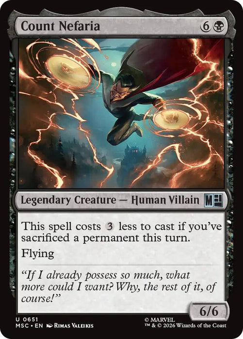 Image for Count Nefaria (651) [Commander: Marvel Super Heroes] - Magic: The Gathering