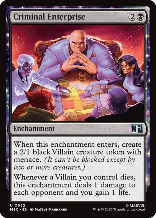 Image for Criminal Enterprise (652) [Commander: Marvel Super Heroes] - Magic: The Gathering