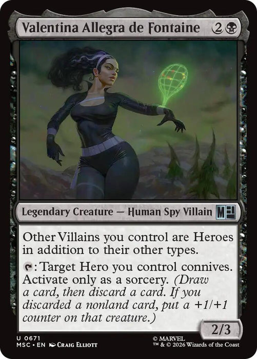 Image for Valentina Allegra de Fontaine (671) [Commander: Marvel Super Heroes] - Magic: The Gathering