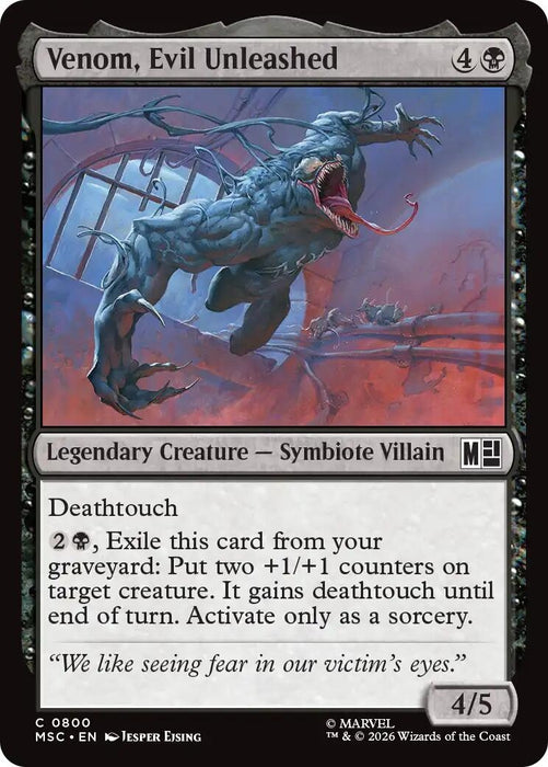 Image for Venom, Evil Unleashed (800) [Commander: Marvel Super Heroes] - Magic: The Gathering