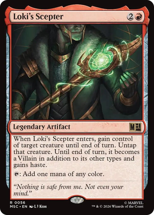 Image for Loki's Scepter (56) [Commander: Marvel Super Heroes] - Magic: The Gathering