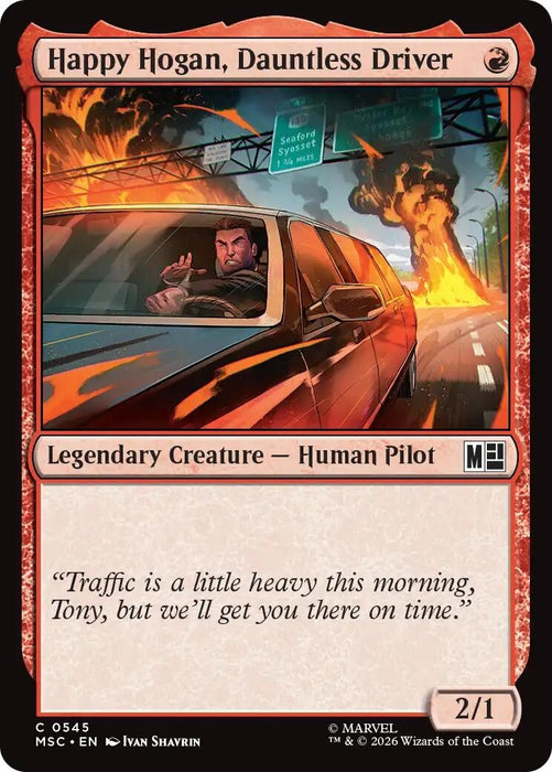 Image for Happy Hogan, Dauntless Driver (0545) (545) [Commander: Marvel Super Heroes] - Magic: The Gathering