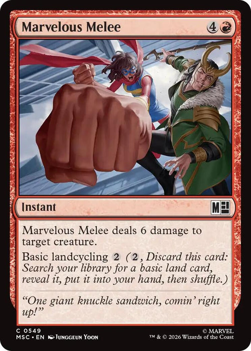 Image for Marvelous Melee (549) [Commander: Marvel Super Heroes] - Magic: The Gathering
