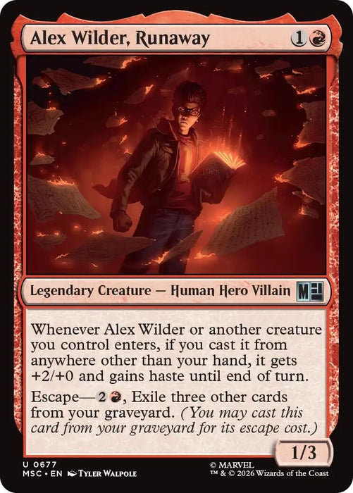 Image for Alex Wilder, Runaway (677) [Commander: Marvel Super Heroes] - Magic: The Gathering