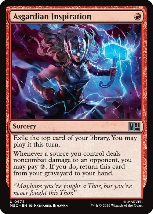 Image for Asgardian Inspiration (678) [Commander: Marvel Super Heroes] - Magic: The Gathering