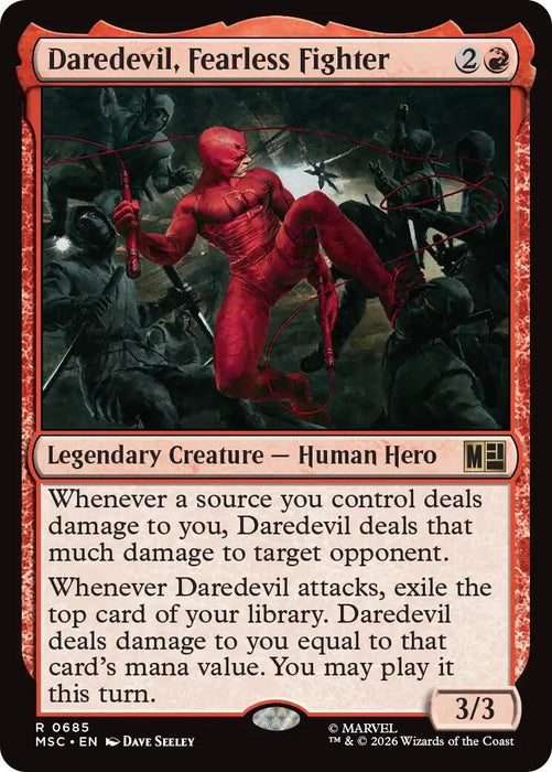 Image for Daredevil, Fearless Fighter (685) [Commander: Marvel Super Heroes] - Magic: The Gathering