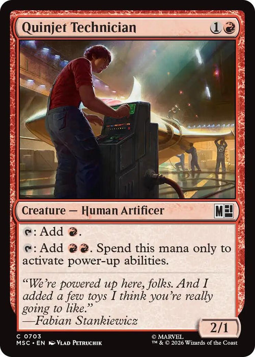 Image for Quinjet Technician (703) [Commander: Marvel Super Heroes] - Magic: The Gathering