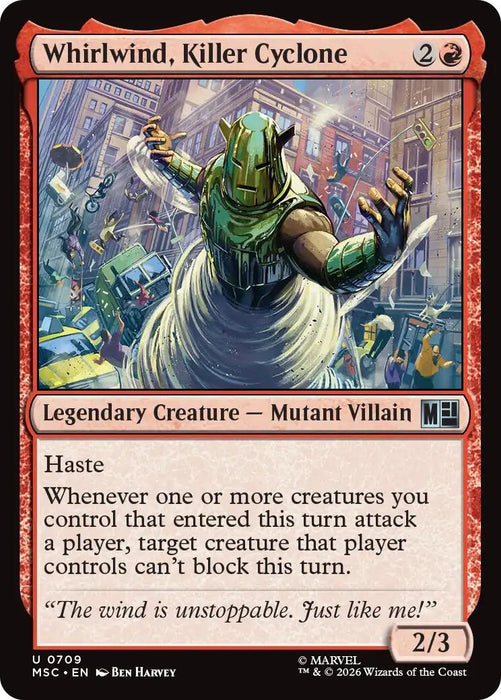 Image for Whirlwind, Killer Cyclone (709) [Commander: Marvel Super Heroes] - Magic: The Gathering