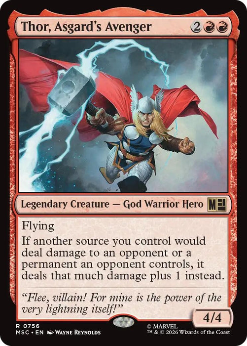 Image for Thor, Asgard's Avenger (756) [Commander: Marvel Super Heroes] - Magic: The Gathering