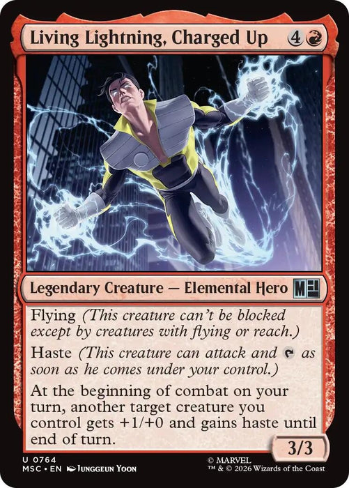 Image for Living Lightning, Charged Up (764) [Commander: Marvel Super Heroes] - Magic: The Gathering