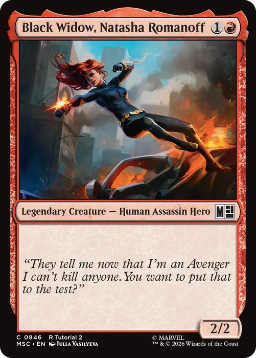 Image for Black Widow, Natasha Romanoff (0846) (846) [Commander: Marvel Super Heroes] - Magic: The Gathering