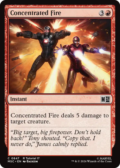 Image for Concentrated Fire (0847) (847) [Commander: Marvel Super Heroes] - Magic: The Gathering