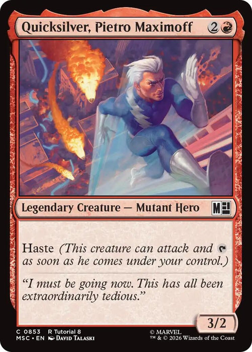 Image for Quicksilver, Pietro Maximoff (0853) (853) [Commander: Marvel Super Heroes] - Magic: The Gathering