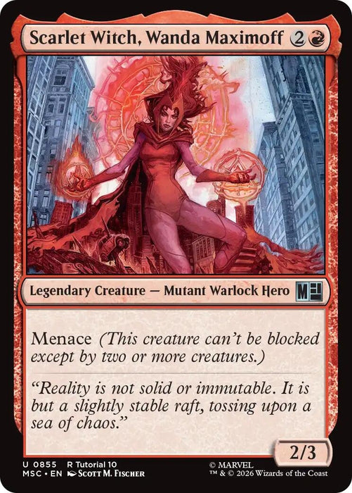 Image for Scarlet Witch, Wanda Maximoff (0855) (855) [Commander: Marvel Super Heroes] - Magic: The Gathering