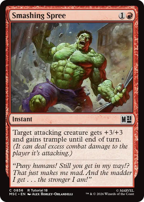 Image for Smashing Spree (0856) (856) [Commander: Marvel Super Heroes] - Magic: The Gathering