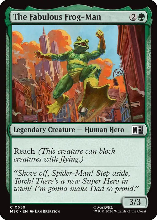 Image for The Fabulous Frog-Man (559) [Commander: Marvel Super Heroes] - Magic: The Gathering