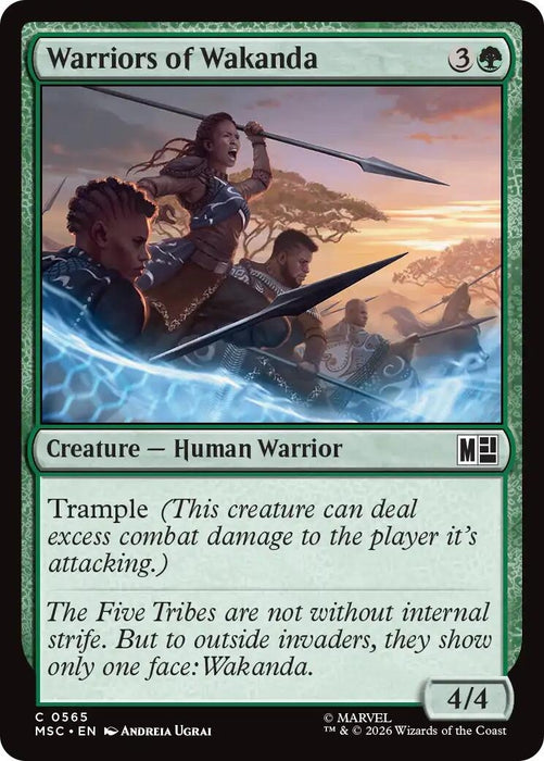 Image for Warriors of Wakanda (565) [Commander: Marvel Super Heroes] - Magic: The Gathering