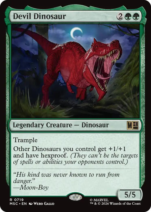 Image for Devil Dinosaur (719) [Commander: Marvel Super Heroes] - Magic: The Gathering