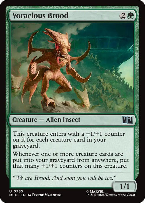 Image for Voracious Brood (735) [Commander: Marvel Super Heroes] - Magic: The Gathering