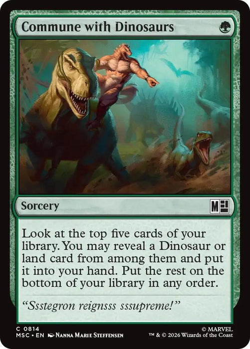 Image for Commune with Dinosaurs (814) [Commander: Marvel Super Heroes] - Magic: The Gathering