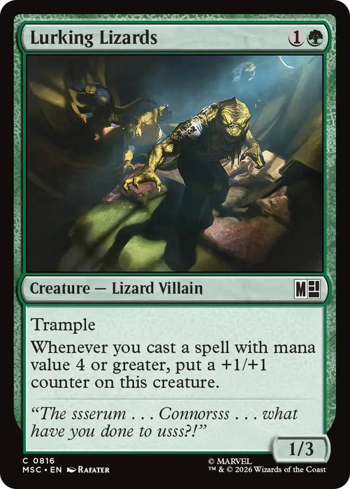 Image for Lurking Lizards (816) [Commander: Marvel Super Heroes] - Magic: The Gathering