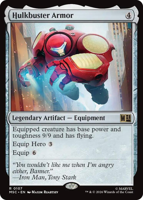Image for Hulkbuster Armor (107) [Commander: Marvel Super Heroes] - Magic: The Gathering