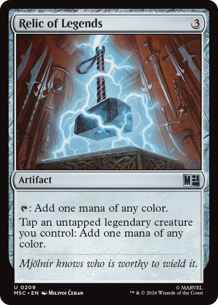 Image for Relic of Legends (209) [Commander: Marvel Super Heroes] - Magic: The Gathering