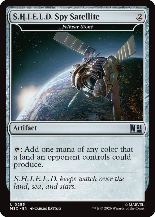 Image for S.H.I.E.L.D. Spy Satellite - Fellwar Stone (285) [Commander: Marvel Super Heroes] - Magic: The Gathering