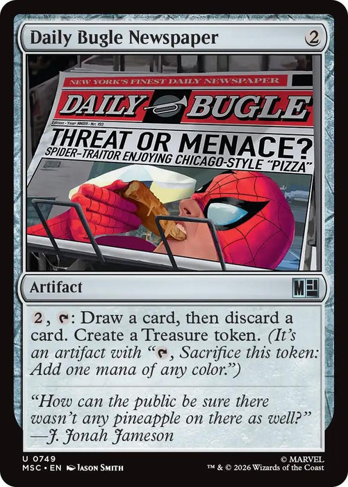 Image for Daily Bugle Newspaper (749) [Commander: Marvel Super Heroes] - Magic: The Gathering
