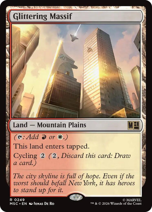 Image for Glittering Massif (249) [Commander: Marvel Super Heroes] - Magic: The Gathering