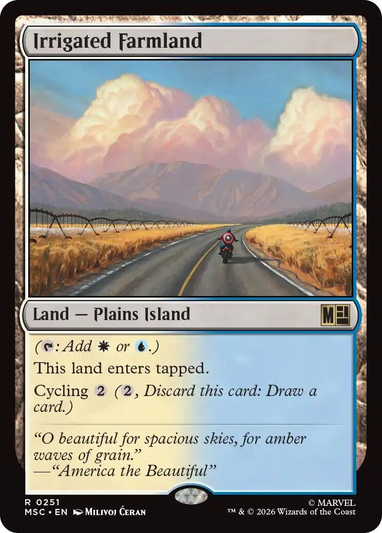 Image for Irrigated Farmland (251) [Commander: Marvel Super Heroes] - Magic: The Gathering