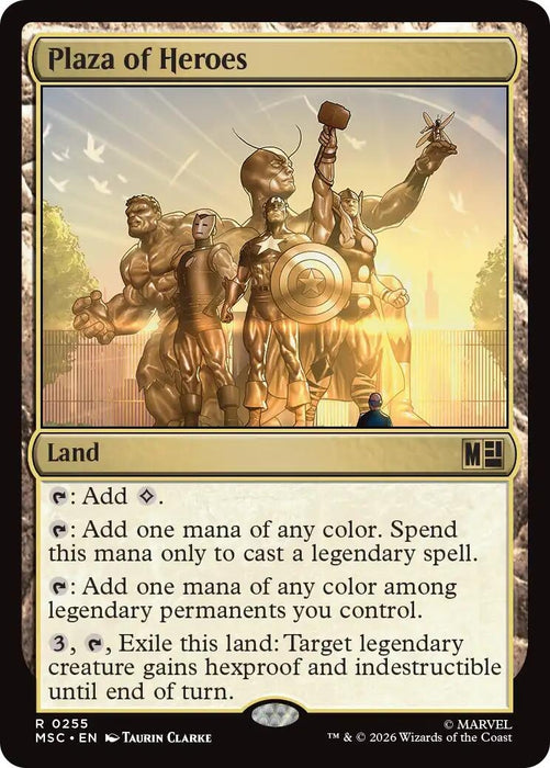 Image for Plaza of Heroes (255) [Commander: Marvel Super Heroes] - Magic: The Gathering