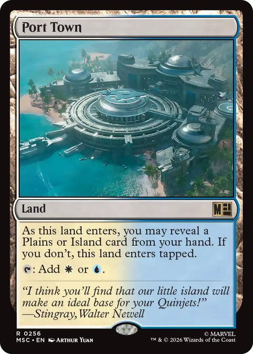 Image for Port Town (256) [Commander: Marvel Super Heroes] - Magic: The Gathering