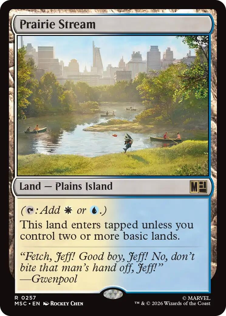 Image for Prairie Stream (257) [Commander: Marvel Super Heroes] - Magic: The Gathering