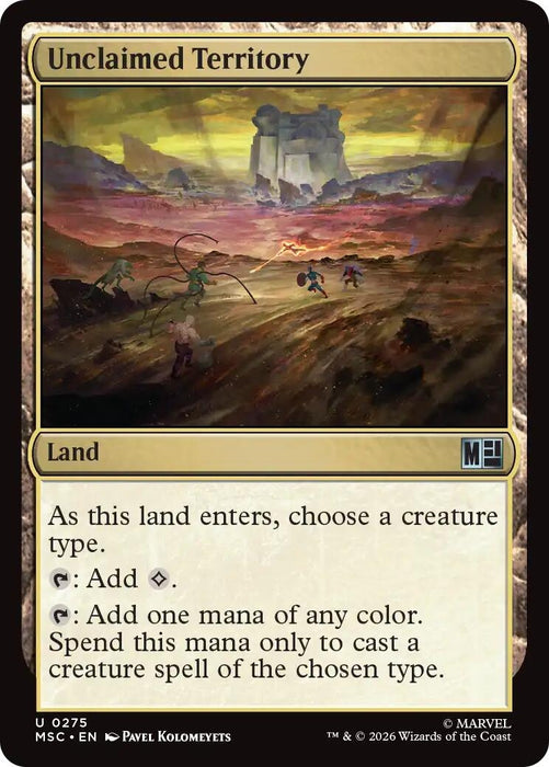 Image for Unclaimed Territory (275) [Commander: Marvel Super Heroes] - Magic: The Gathering