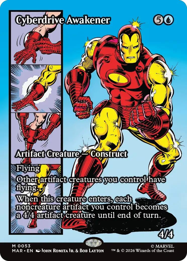 Image for Cyberdrive Awakener (Borderless) (53) [Marvel Universe Eternal-Legal] {MAR} - Magic: The Gathering