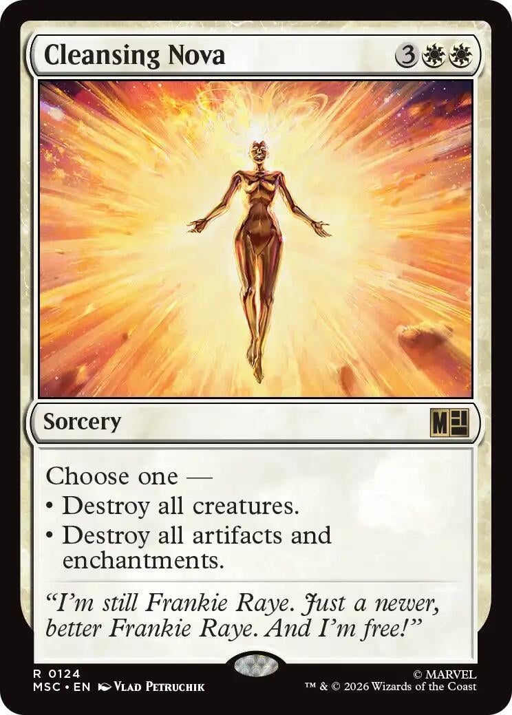 Image for Cleansing Nova (Surge Foil) (124) [Commander: Marvel Super Heroes] - Magic: The Gathering